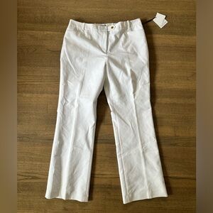 NEW Calvin Klein Modern Fit Missy Bottoms White Dress Pants-Size 12